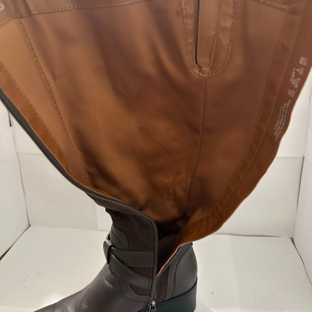 Franco Sarto Leather Knee Boots Size 8 - Picture 6 of 13